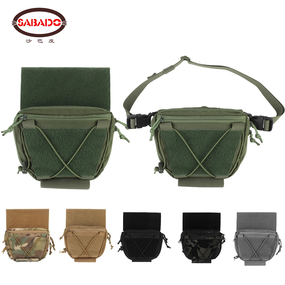 Tactical Raid Drop Pouch V2 Fanny Pack Quick Deployment Tube Removable Loop Insert Hunting Vest Raider Expansion Medical Sub Bag