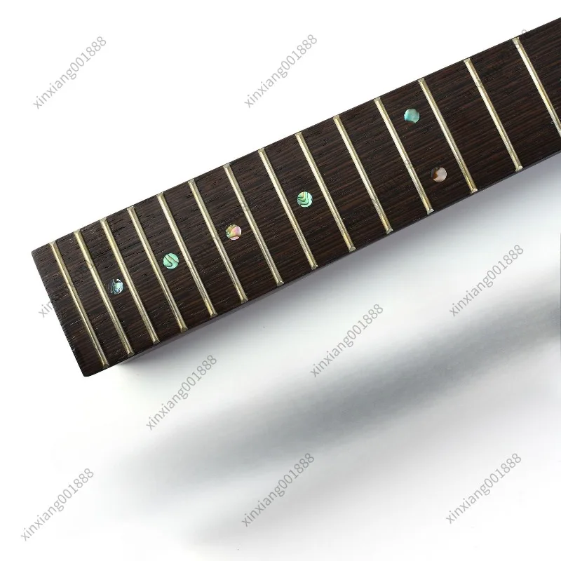 chicken-wing-wood-guitar-neck-matte-22-fret-with-abalone-inlay-bone-nut-replacement-instrument-parts