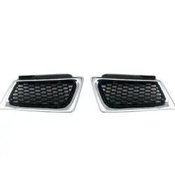 A pair Replacement Plastic upper front grill grille mesh for Mitsubish Montero pajero sport 2008 - 2015