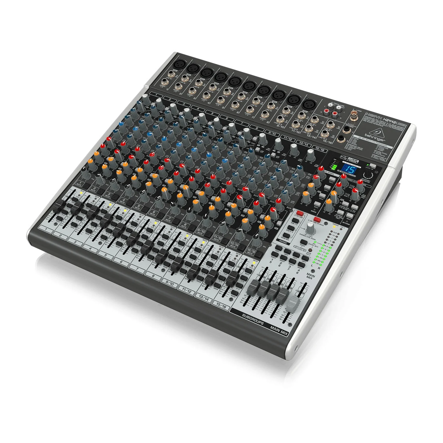 

Behringer Xenyx X2222USB 22-Channel Analog Mixer With Audio Interface & Effects Stage Pa System Sound Mixer