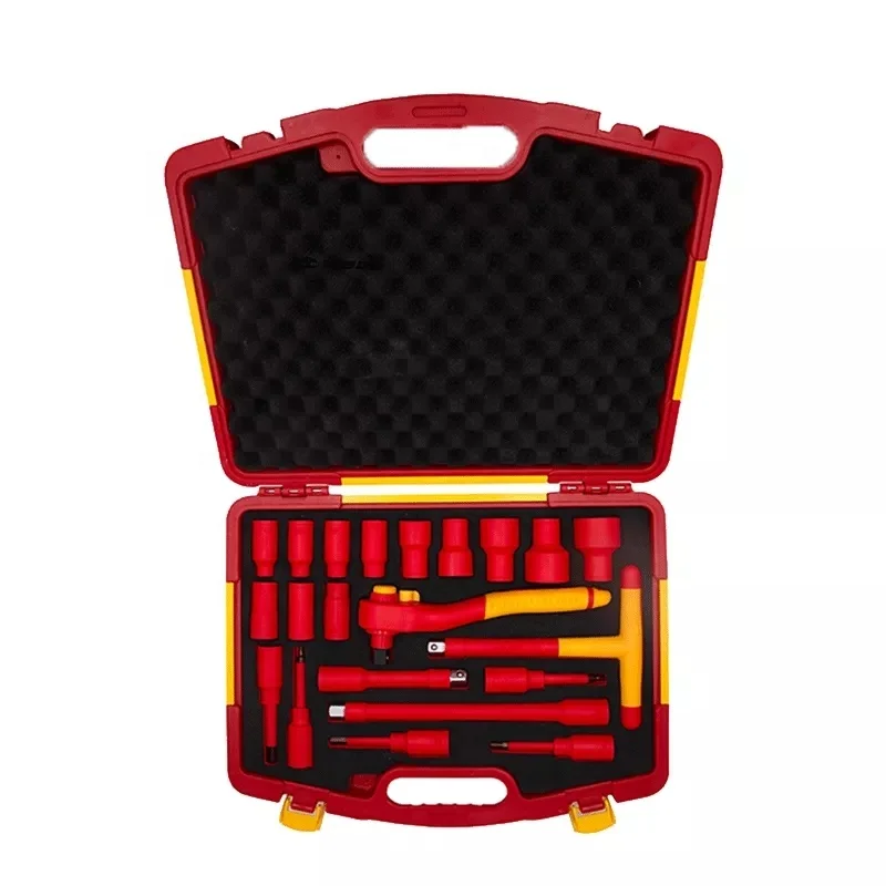 

1000V VDE Tool Set 3/8" Insulated Socket Set Insulated Tool Kit 16PCS