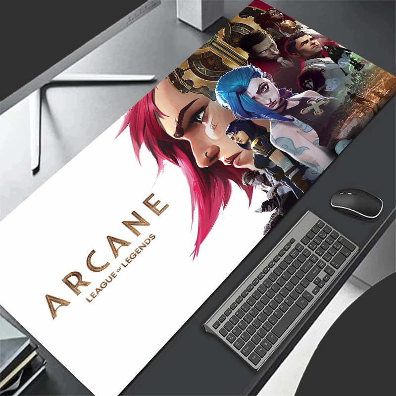 New Arrivals arcane J_Jinx Mouse Pad Extended Table Pads XXL Office Keyboard Mat Non-slip Rubber Base Large Computer Desk Mats