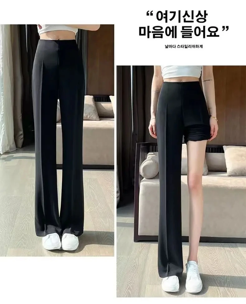 Sexy Trousers Woman Solid High Waist Tailoring Womens Pants Zipper Office Work Cotton Clothing Khaki Hot Classic Vintage Casual