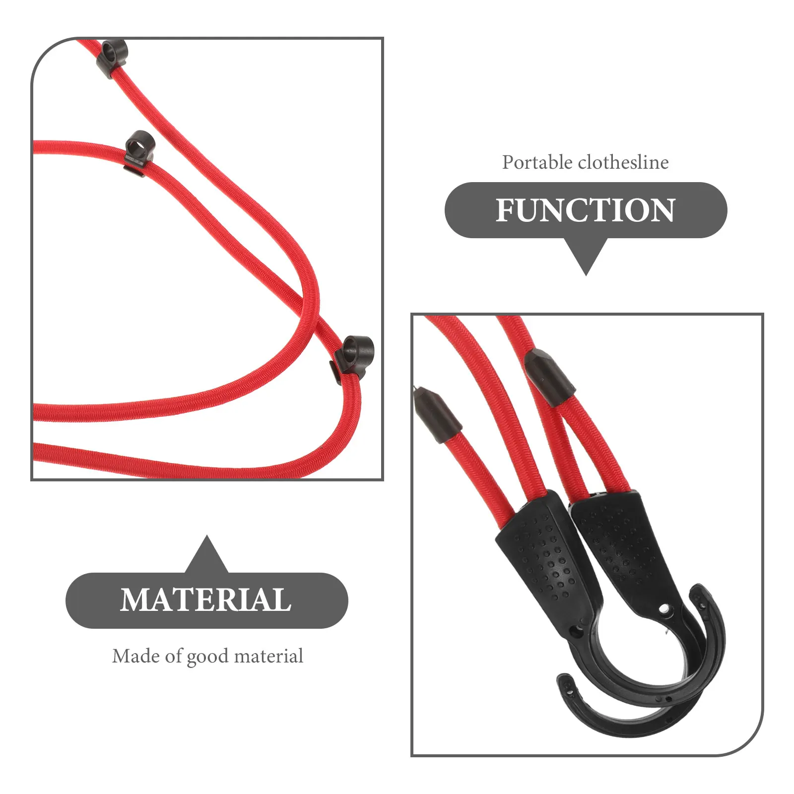 

Car Clothesline Drying Rope Multifunctional Travel for Camping Laundry Portable Washing