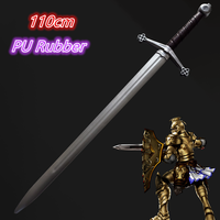 1:1 Cosplay Medieval Role Playing Knightsate Ghost Knife papal sword Infantryman Sword halloween Prop Weapon PU Model toy