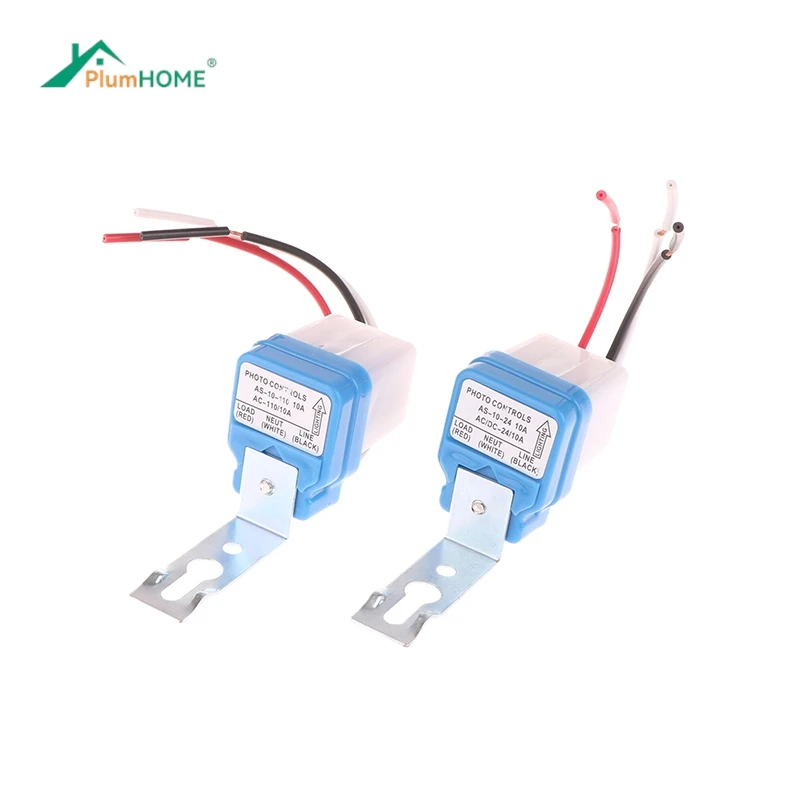 Automatic On Off Photocell Street Lamp Light Switch Controller DC AC 12-220V 50-60Hz 10A Photo Control Photoswitch Sensor Switch