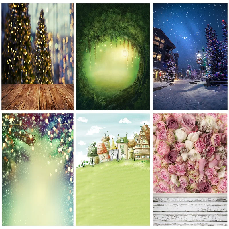 

Art Photography Backdrops Props Flower Board Landscape Children's Birthday Photo Studio Background ZHDT-13