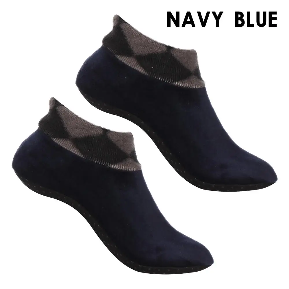 موضة رشاقته السرير جورب مكافحة زلة Sockings شتاء دافئ رشاقته السرير جورب مرونة المنزل جوارب يمكن السير بها على الأرض رجل