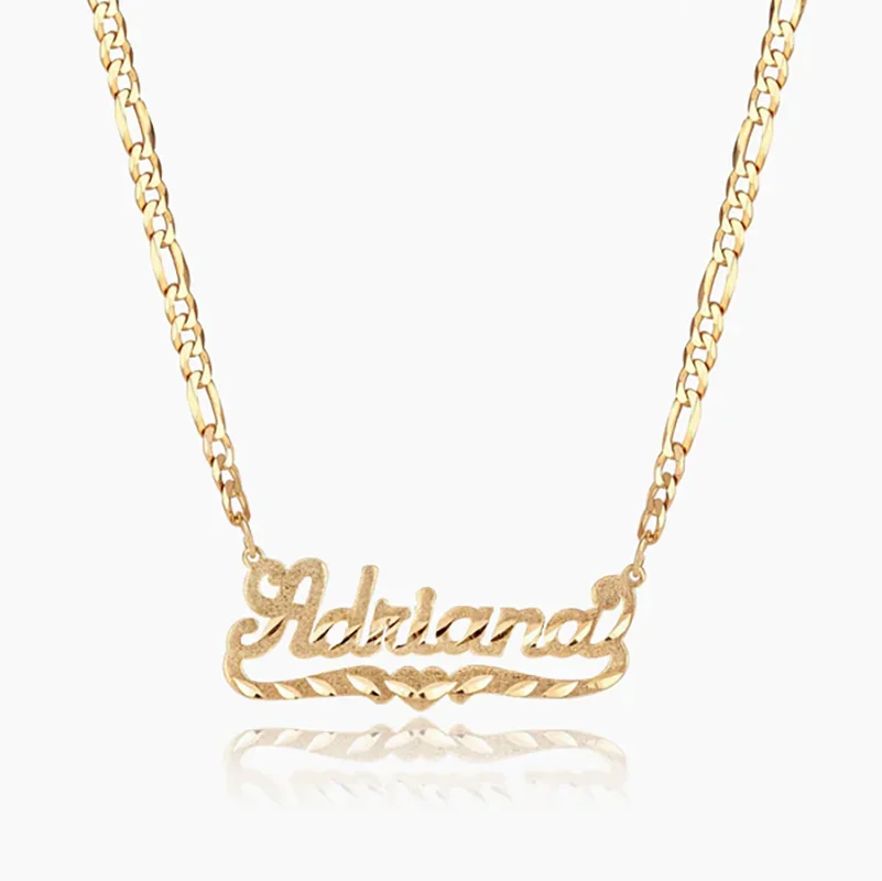 

DHQH Customized Name Necklace Stainless Steel Jewelry Children's Personalized Nameplate Fashion Necklace Women's Wedding Gift