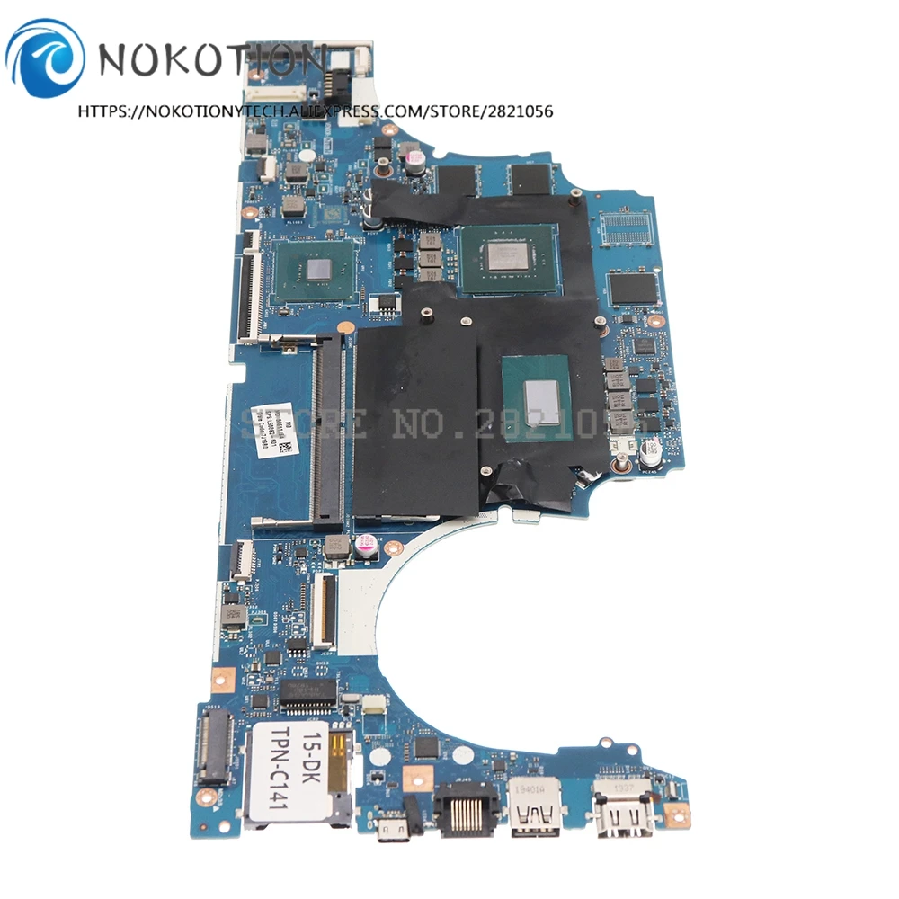 NOKOTION L58862-601 L58862-001 L58862-601 FPC52 LA-H461P For HP GAMING 15-DK TPN-C141 Laptop Motherboard SRF6X I5-9300H GTX1050