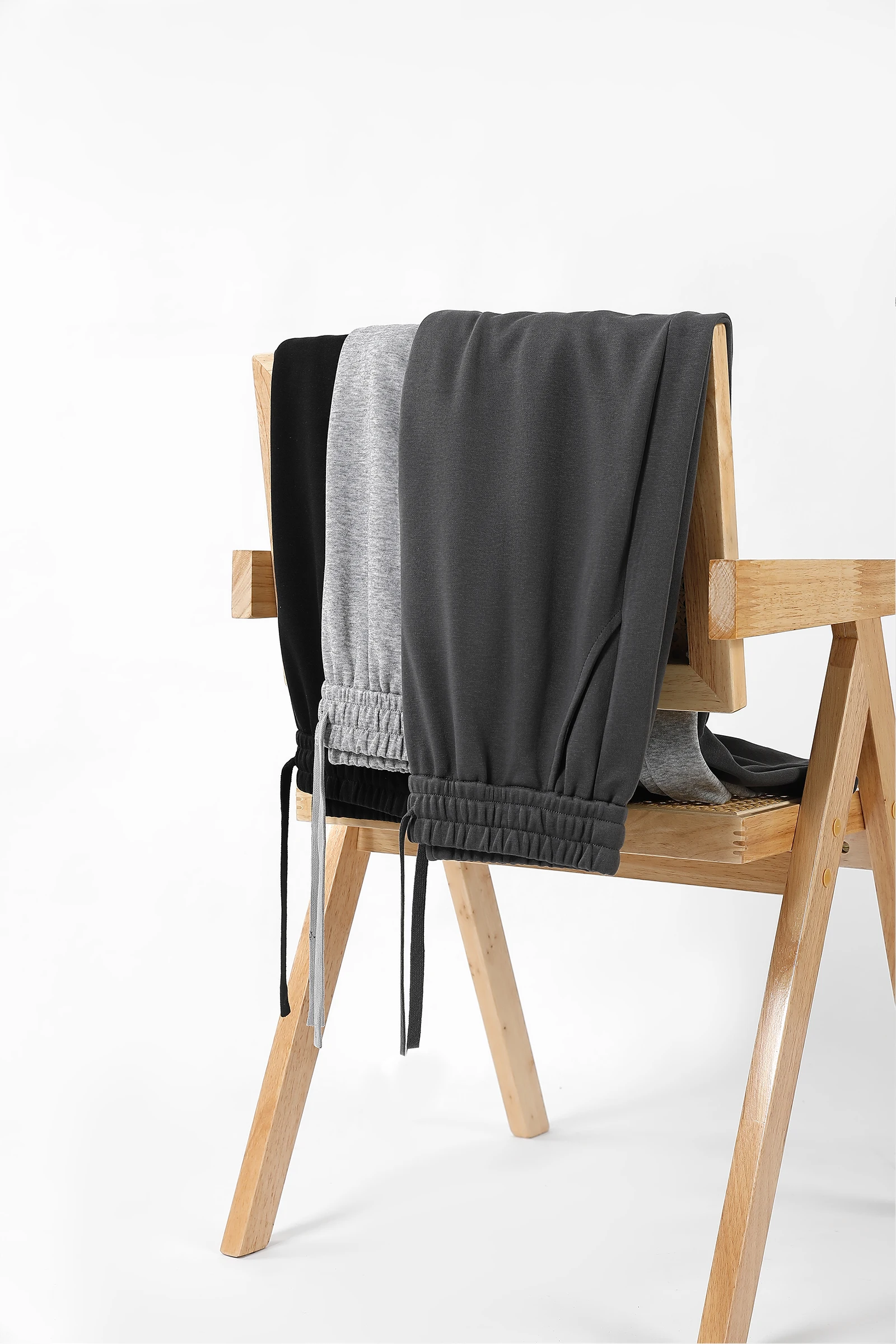 DIY custom logo men's autumn and winter new style 320G pure cotton sports pants wide leg pants outdoor daily sports casual fashi