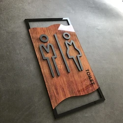 Retro Bathroom Signage Toilet Signage Bedroom Bathroom Door Signs Gym Dressing Room Washroom Wall Signs Household Door Plaques