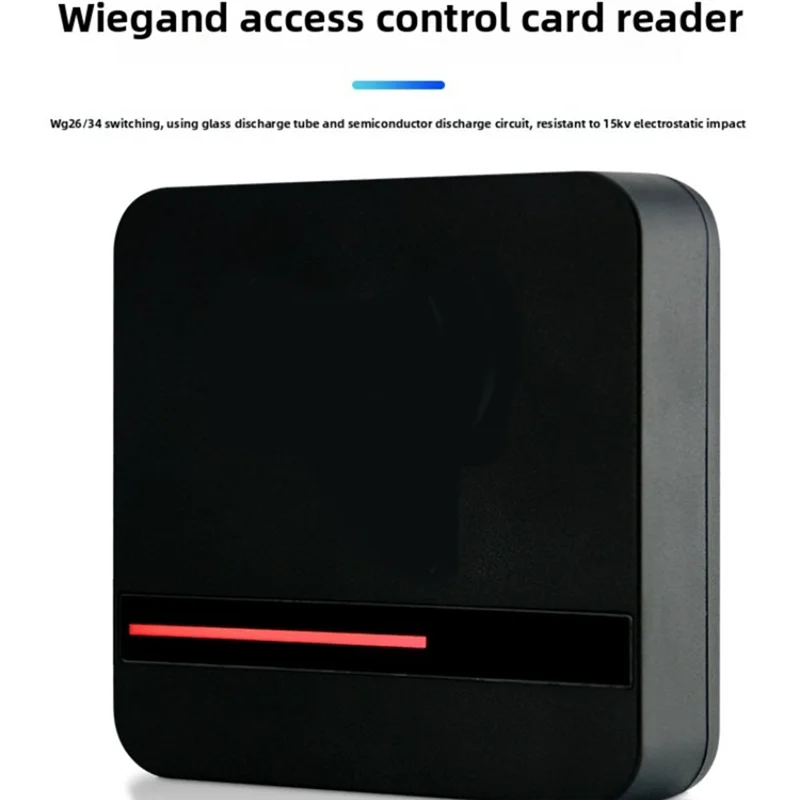 【지금 구매하세요!】IP68 방수 사각형 액세스 제어 카드 리더기 Wiegand 26/34 비트 카드 리더기 액세스 제어