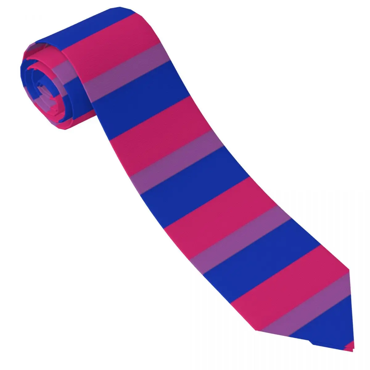 Bisexual Pride Flag Tie For Men Women Necktie Tie Clothing Accessories