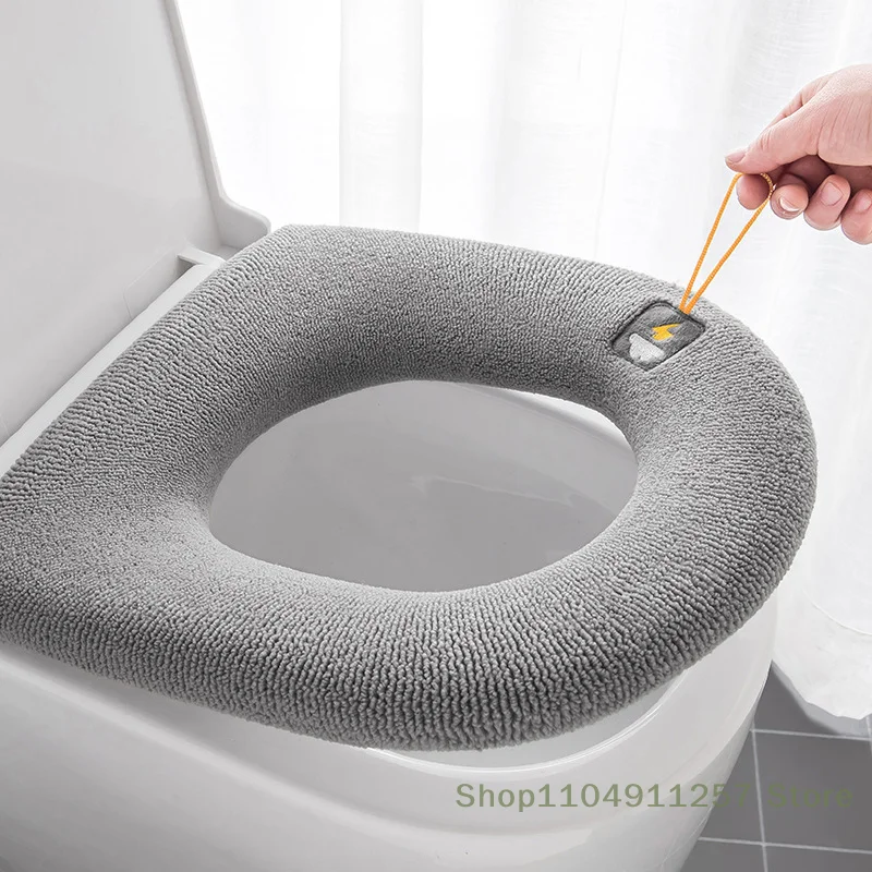 

1 Pc Toilet Seat Cover Warm Soft Acrylic Washable Mat Home Decor Closestool Mat Seat Case Toilet Lid Cover Bathroom Accessories