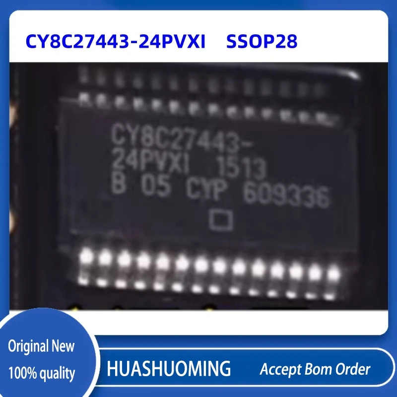 10Pcs/Lot  CY8C27443-24PVXI SSOP28    CY8C27443-24SXI   SOP-28  CY8C27443