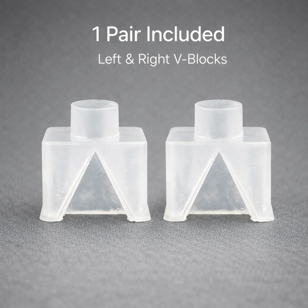 For Lenco L75 L78 Tonearm V-Block Replacement, Silicone Bearing Insert Pair, Precision V-Shape for Vintage Restoration