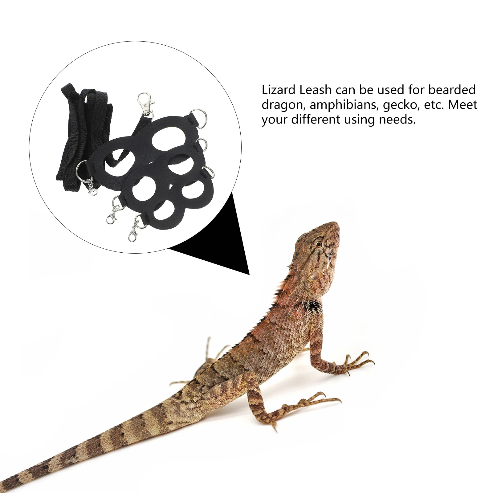 

1 set 1 Set Adjustable Reptile Harness Lizard Leash Bearded Dragon Gecko Portable Small Pet Outdoor Lizard Harnesses Reptile