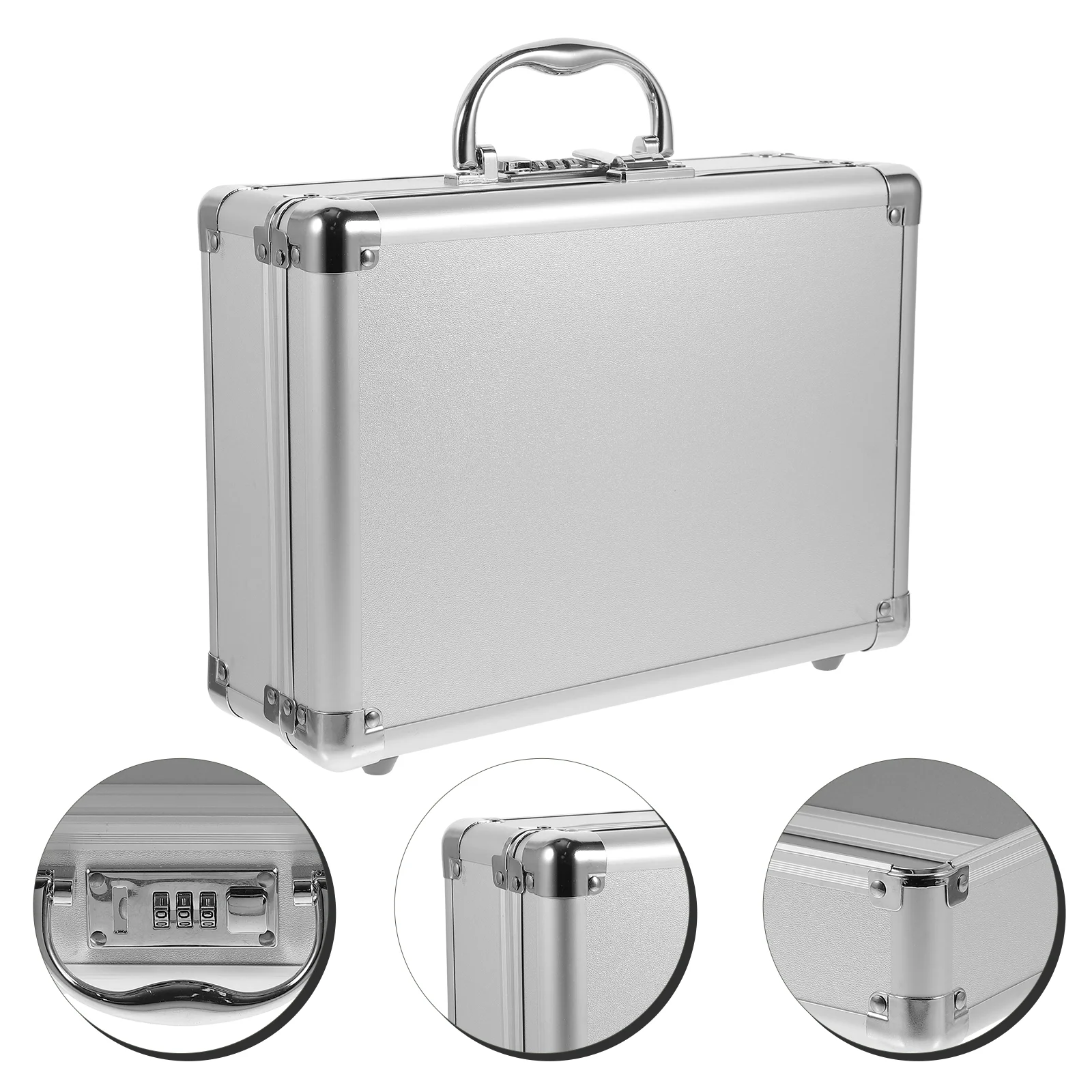 Tool Carrying Box Metal Briefcase Tools Case Password Camera Tools Carrying Organizer with Handle