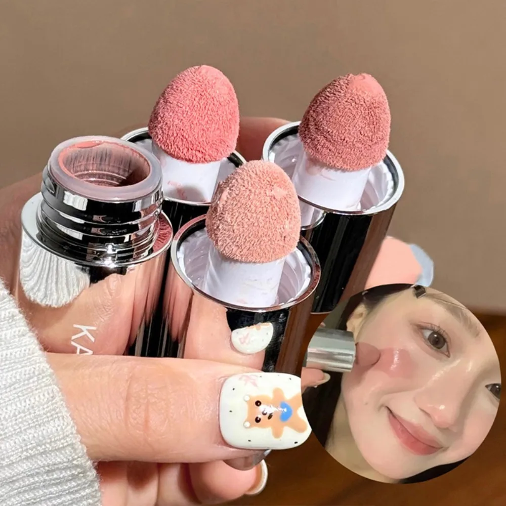 4 Colors Liquid Blush Matte Color Enhancing Cheek Liquid Blush Cream Moisturizing Longlasting Makeup Rouge