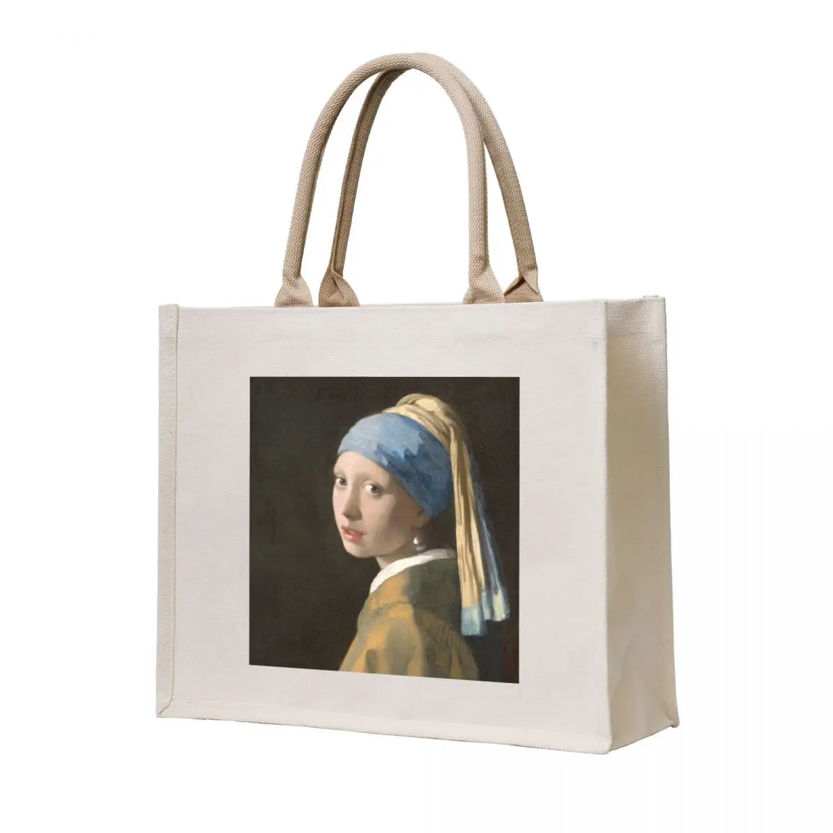 

Girl with a Pearl Earring (1665) - Johannes Vermeer Tote Bag Candy bags Fabric bag bag for beach