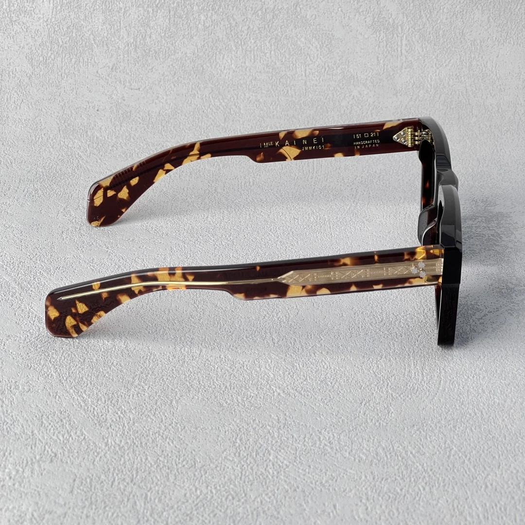 JMM KAINE Большие квадратные солнцезащитные очки ручной работы в Японии UV400 Дизайнерские очки высшего качества по рецепту для мужчин