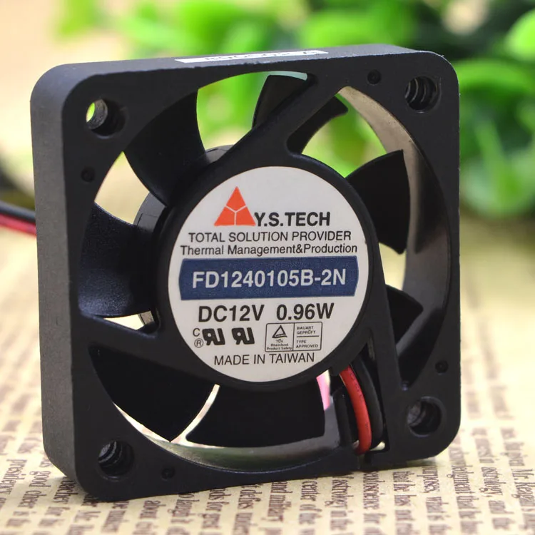 

FD1240105B-2N 12V 0.96W 4CM 4010 2WIRES COOLING FAN