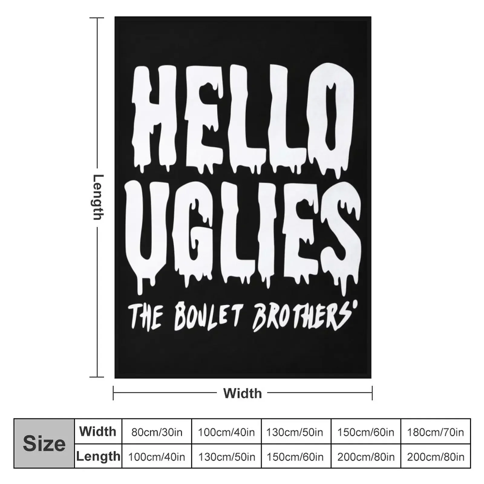 Hello Uglies... The Boulet Brothers Throw Blanket Travel Luxury Thicken Plush Multi-Purpose Blankets