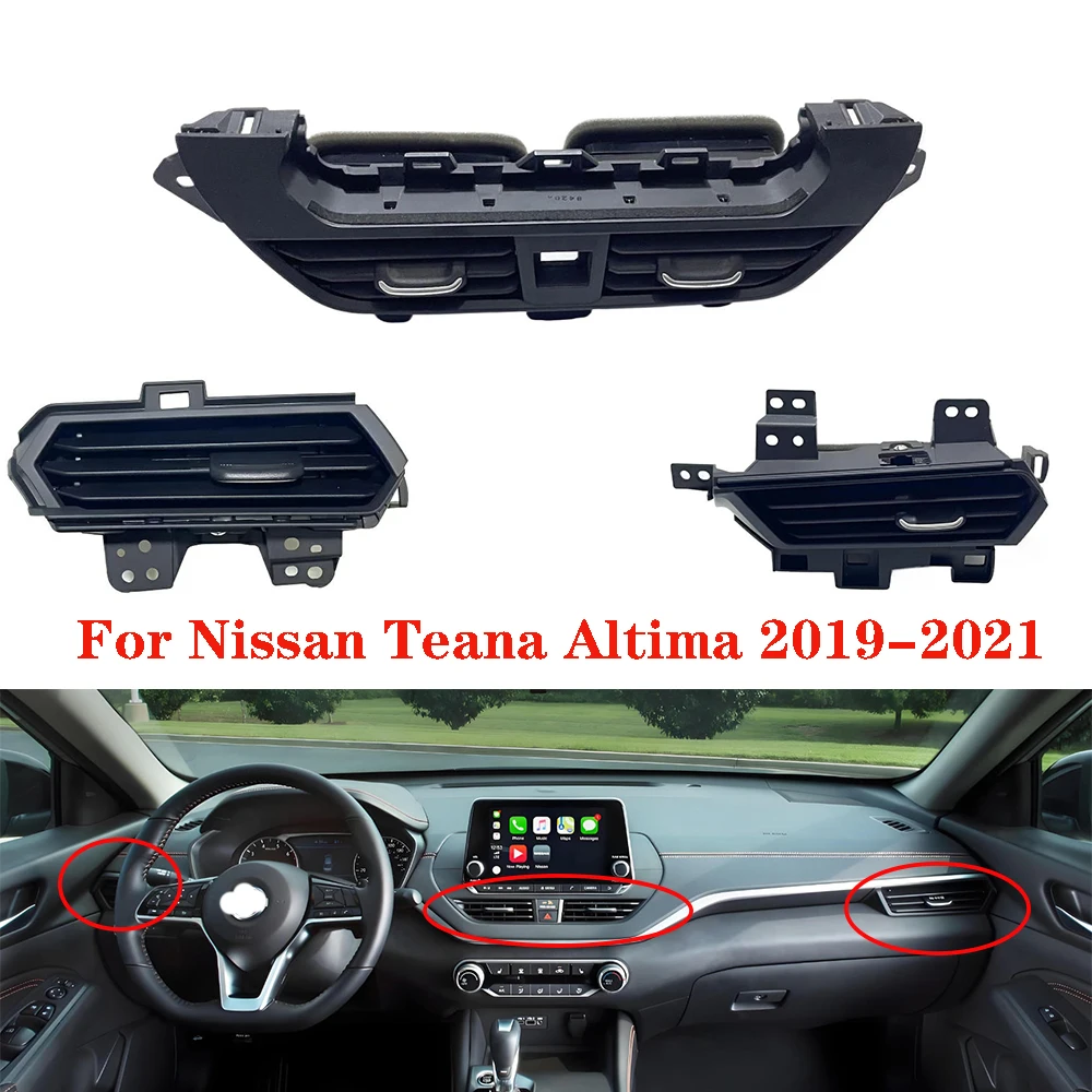 

Аксессуары для интерьера для Nissan Teana Altima 2019-2021, передняя розетка для кондиционера автомобиля, приборная панель, вентиляционное отверстие для кондиционера переменного тока