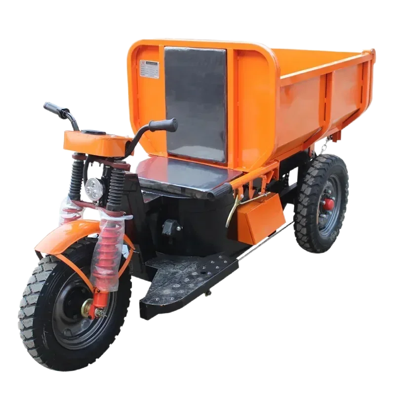 2026 Hydraulic Self Loading Garden Mini Electric Vehicle Light And Labor-Saving Ash Bucket Truck Construction Equipment Dump Tru
