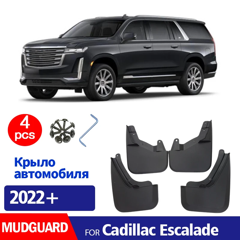 

FOR cadillac Escalade 2022 2023 2024 2025 Mudguard Fender Mud Flap Guards Splash Mudflaps Car Accessories Front Rear 4pcs