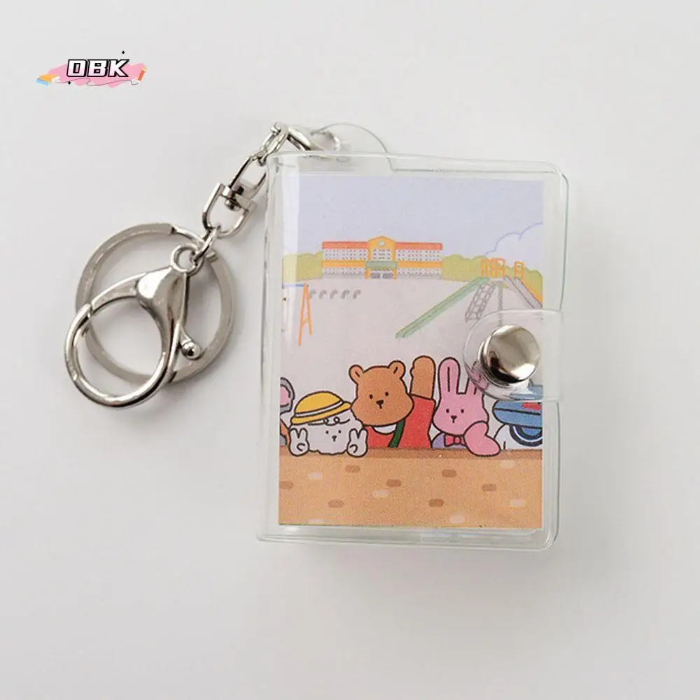

Holder Photo Keychain Albums Pendant Pictures Storage Card Bag Collection Card Holder Card Book Keyring Photo Album Keychain
