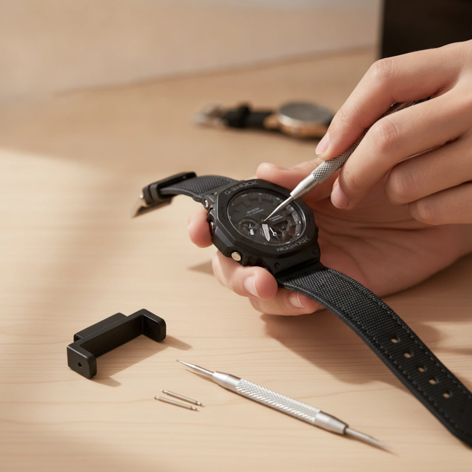 Watch Band Adapter with Tool Compatible Watch Band Adapter with Spring Spring Pins Secure Seamless