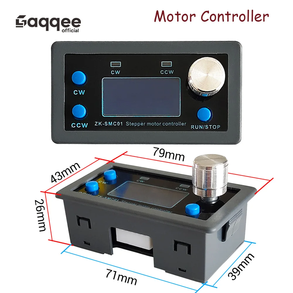 SMC01 42 57 Stepper Motor Controller Positive Reverse Rotation Angle Pulse Speed Control Board Programmable Serial Communication