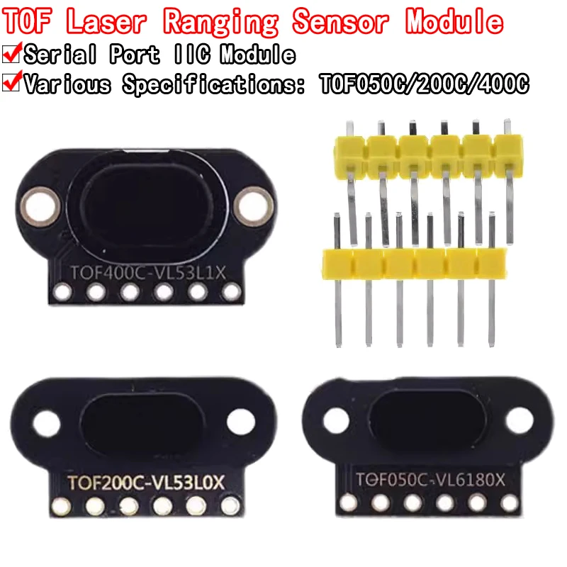 VL6180/VL53L0X/VL53L1X Time of Flight (ToF) Laser Ranging Sensor Module TOF050C TOF200C TOF400C 50CM/2M/4M IIC For Arduino STM32