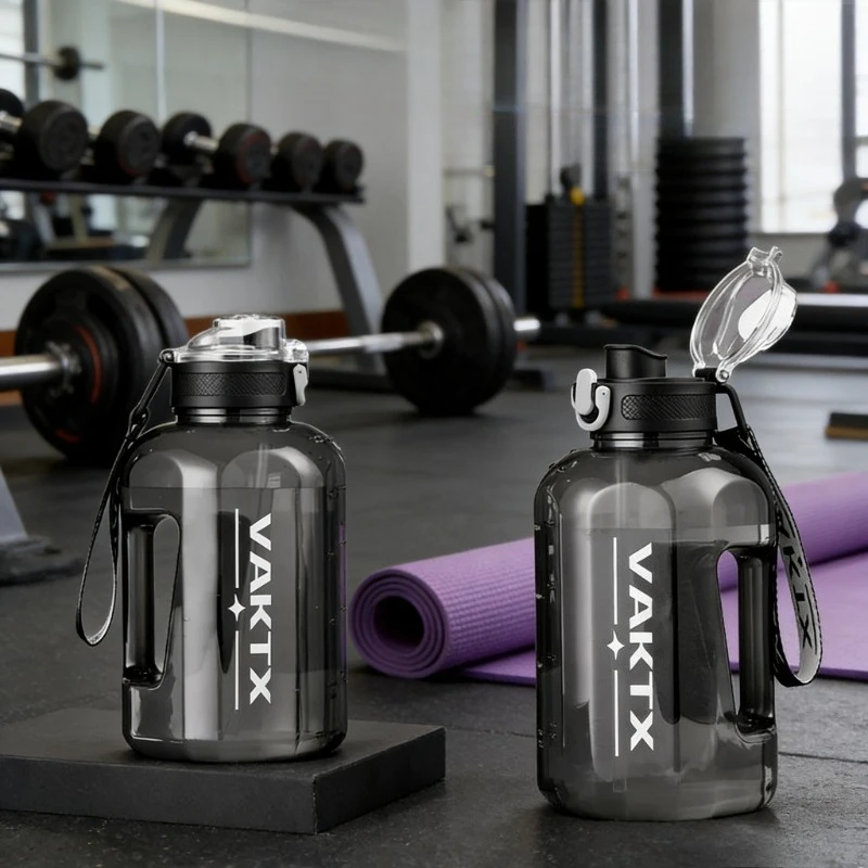 

Large Capacity Ton Ton Cup Portable Leakproof Plastic Water Bottle Anti Fall Easy Clean Gym Outdoor Travel Sports Water Bottle