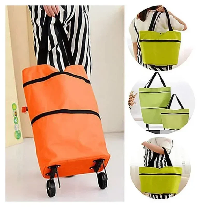 Colorful Shopping Bag For Trolley Foldable Large Capacity Supermarket Shopping Purchase Storage Bag For Shopping Carring Cart