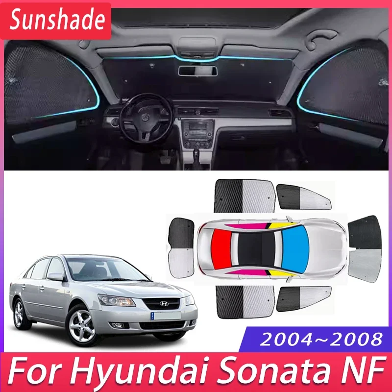 

Car Sunshade For Hyundai Sonata NF 2004~2008 2005 2006 Heat Insulation Sun Protection Sunshade Windshield Visor Car Accessories