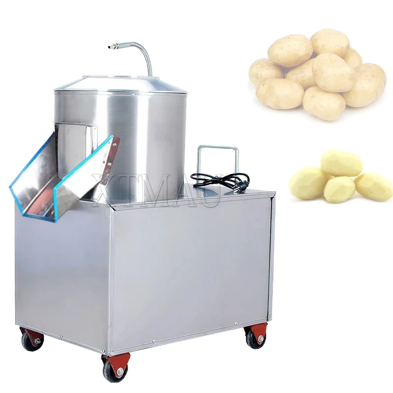 Commercial Electric Potato Peeler Machine Peeling Cleaning Industrial Washing Fruit Vegetable Cleaning