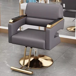 Moderne comfortabele kappersstoel Luxe gepersonaliseerde elastische stylist salonstoel Ergonomische draagbare Stuhl salonmeubilair