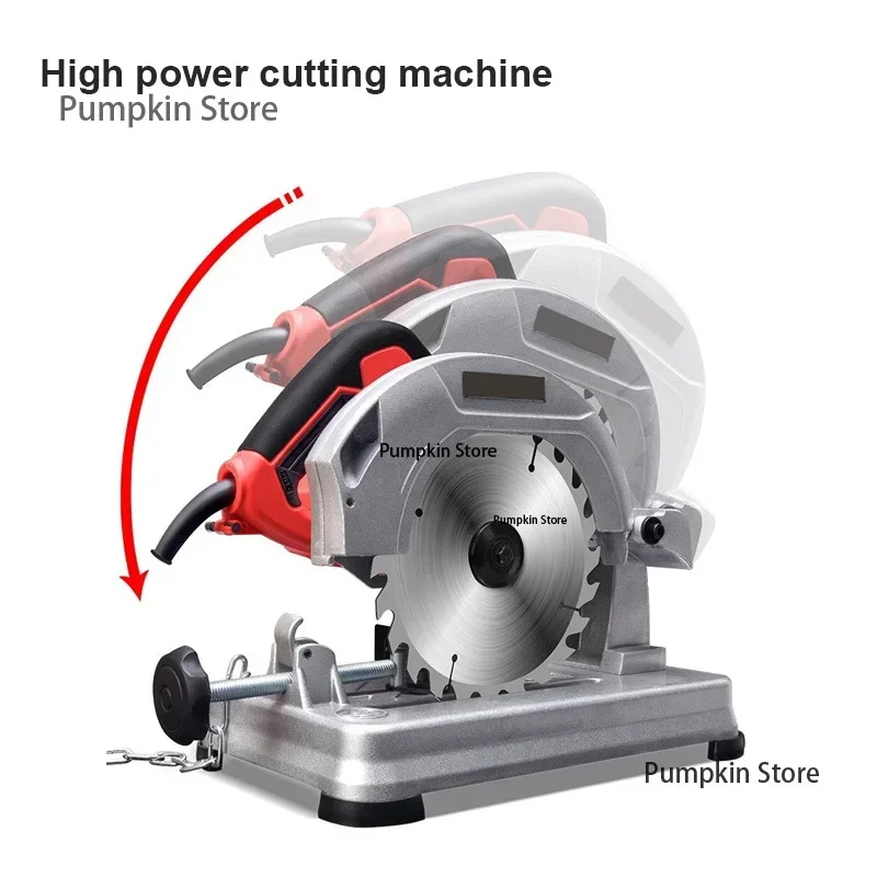 Household Small 220V Metal Profile Cutting Machine Desktop Aluminum Steel Steel Wood Power Tool 2200W