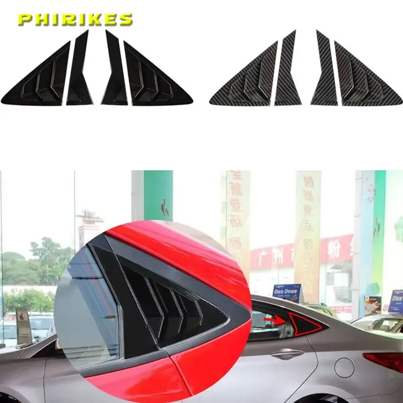 Negro brillante para Hyundai Verna Accent Solaris Sedan 2010--2016 Kit de carrocería de ventana de rejilla de puerta cubierta adhesiva