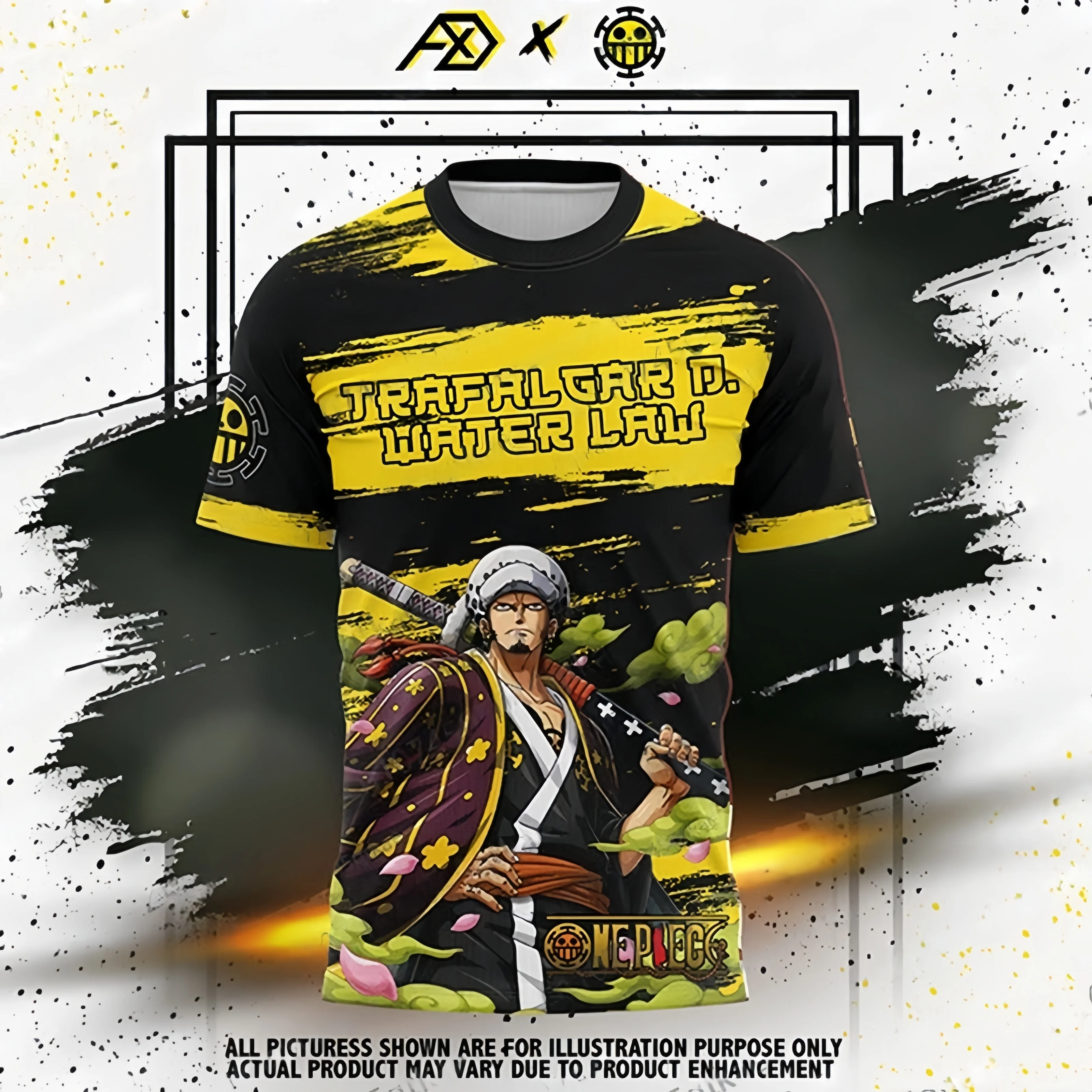 الصيف الساخن بيع بانداي أنيمي قطعة واحدة قميص كرة القدم الكبار والأطفال الشارع موضة التدريب الرياضي بأكمام قصيرة تي شيرت #6