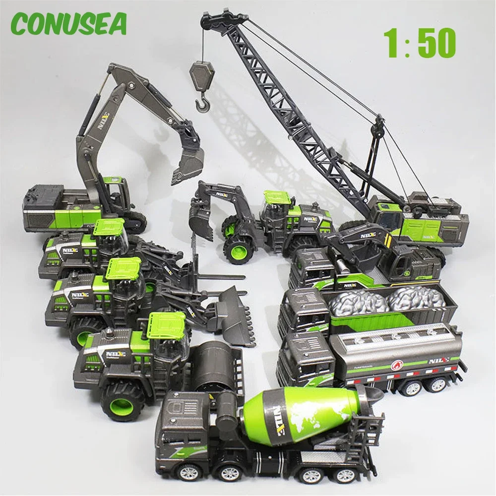 

1/50 Model Car Products Truck Excavator Crane Excavator Construction Engineering Vehicle toys for children boys educational Toys