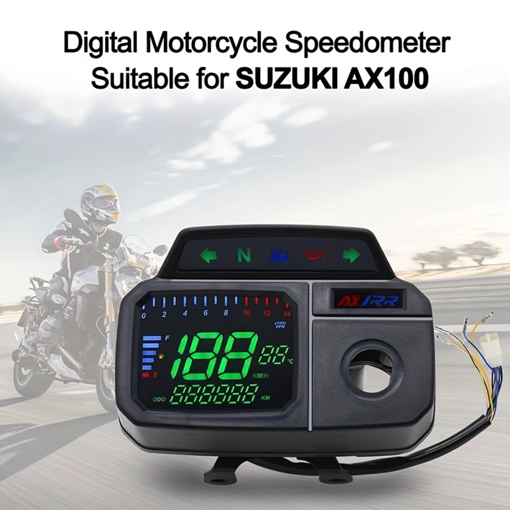 

AX100 Motorcycle Speedometer Digital Meter Gauge With RPM Fit For SUZUKI AX100 Ax115 Spedometer Gauges