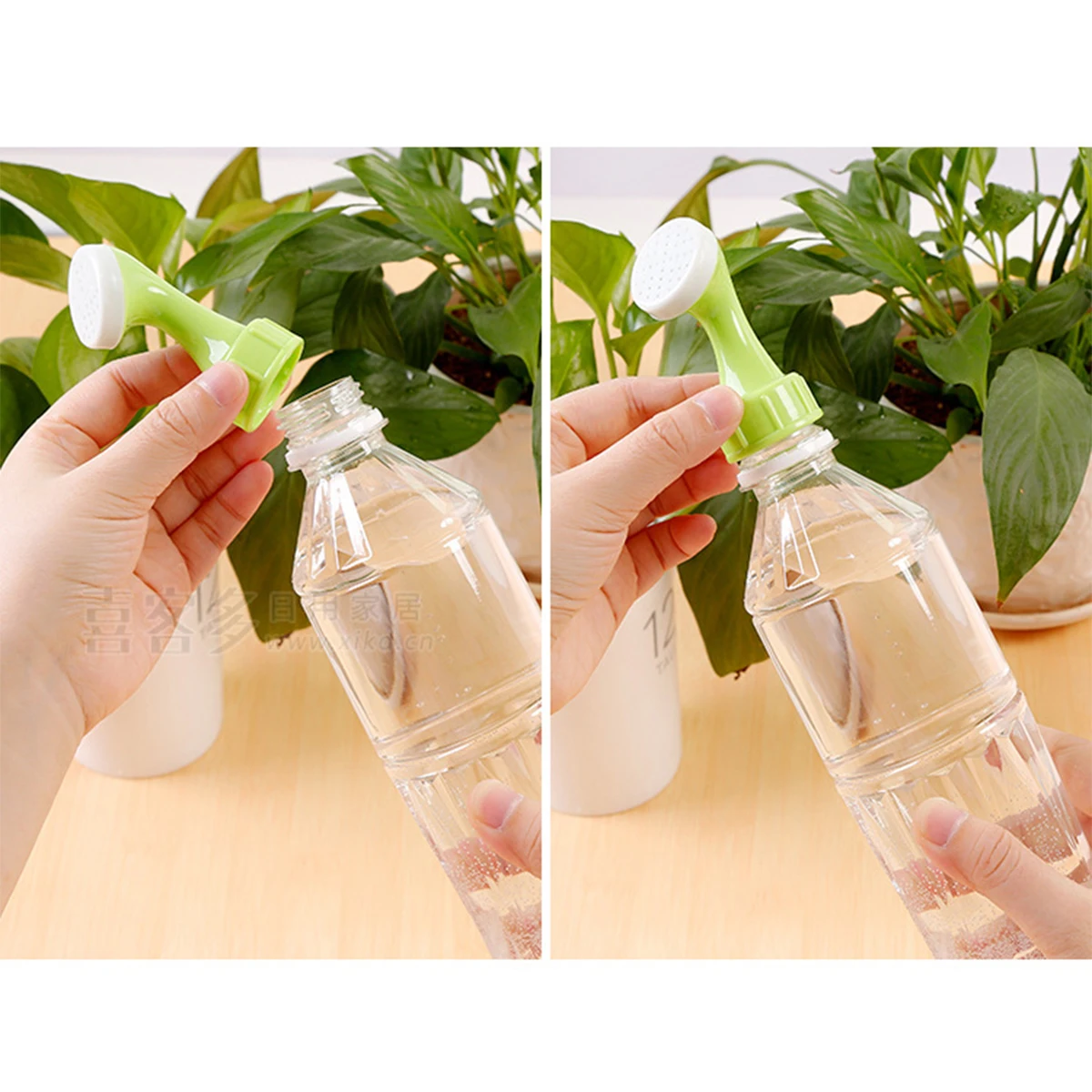 

2Pcs Plant Watering Sprinkler Nozzle Plastic Garden Bottle Cap Sprinker Nozzle for Flower Watering Tools