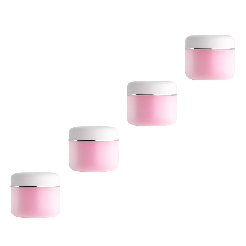 

4pcs Refill Bottles Portable Travel Skincare Containers for Creams Lotions Shampoos PP Material Storage Solutions