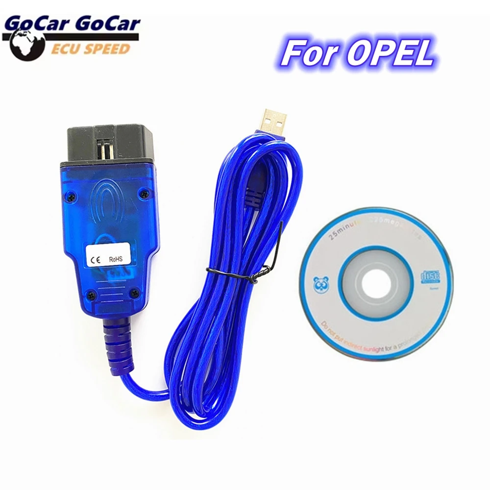 

2026 Latest diagnostic cable for Opel Tech2 USB with FTDI FT232 chip OBD2 car connector for Opel Tech2 USB interface scan tool