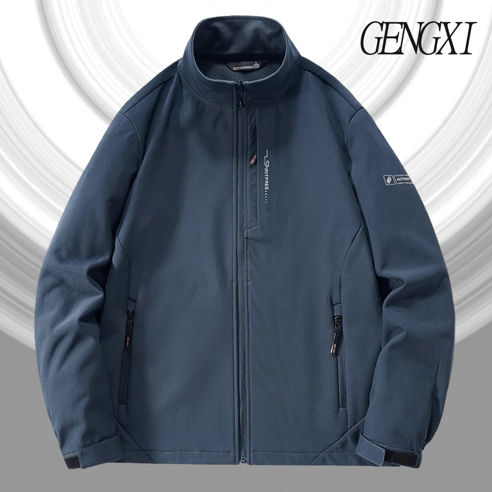 

New Autumn/Spring Men's Jacket Outdoor Casual Windbreaker Tactical Climbing Jacket Windproof Waterproof Softshell Jacket