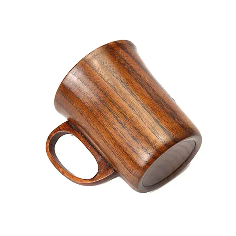 400ML Handmade Wooden Cup Wooden Coffee Beer Cup Breakfast Beer Milk Drinkware Tea Cup Home Decoration